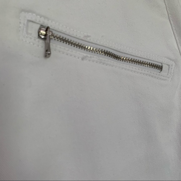 Ralph Lauren - Stretch White Denim Skirt With Pockets - Size 12 - Picture 4 of 5